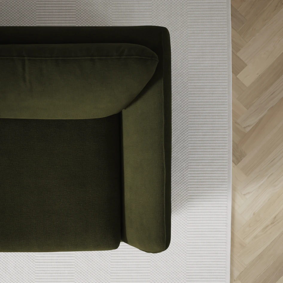 Madison Lux - 2-sits soffa med divan vänster och schäslong höger - Grön