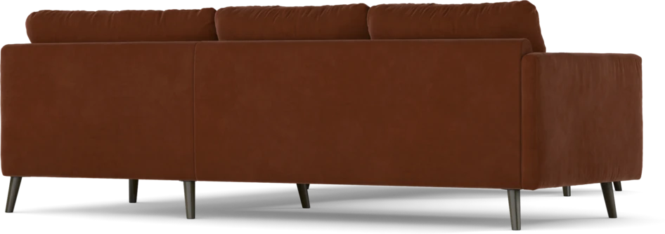 Madison Lux - Hörnsoffa med schäslong höger - Orange