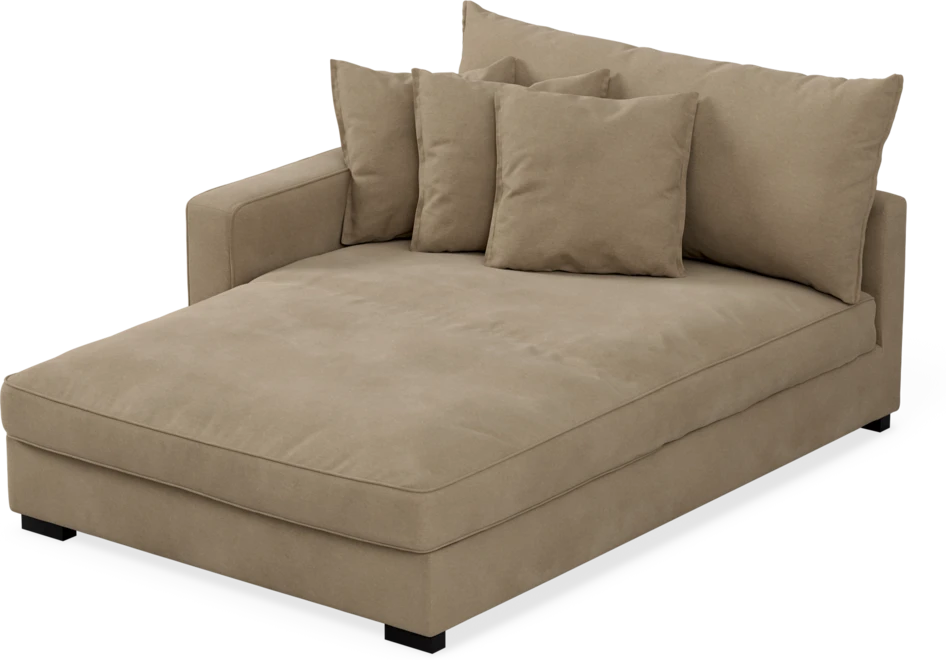 Rossi - Schäslong XL vänster - Beige