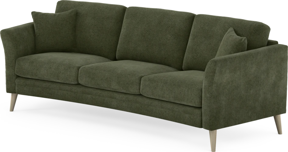 Eden - 3-sits soffa svängd - Grön