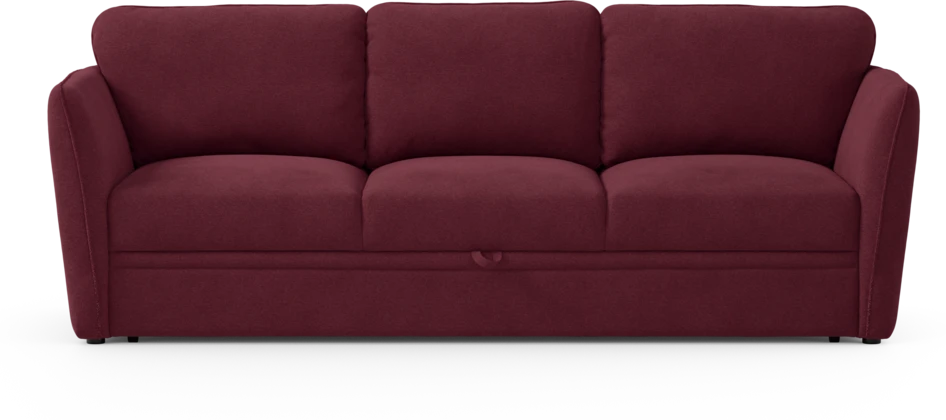Öland - Bäddsoffa 3-sits, längsbäddad - Röd