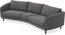 Madison - 3-sits soffa svängd, 90 cm - Grå