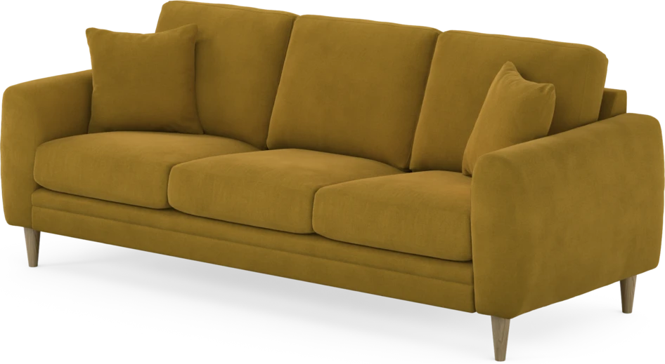 Eden - 3-sits soffa - Gul