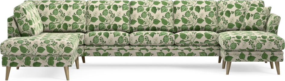 Eden - 3-sits soffa med divan vänster och schäslong höger - Flerfärgad