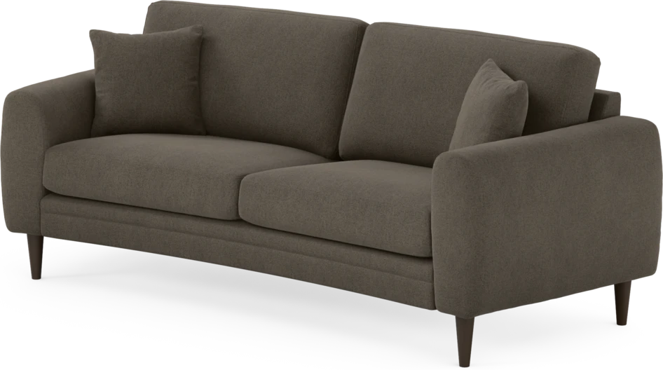 Eden - 2,5-sits soffa svängd - Brun