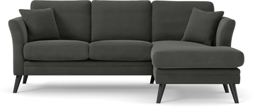 Eden - 2-sits soffa med schäslong - Grå