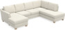 Friday - 3-sits soffa med schäslong vänster och divan höger - Vit