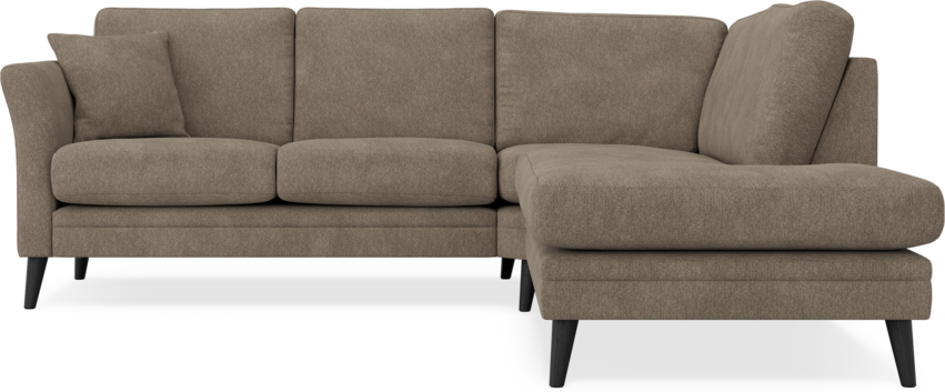 Eden - 2-sits soffa med divan - Gul
