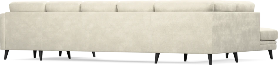 Eden - 3-sits soffa med divan vänster och schäslong höger - Vit