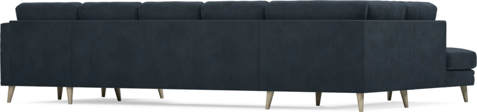 Eden - 3-sits soffa med divan vänster och schäslong höger - Blå