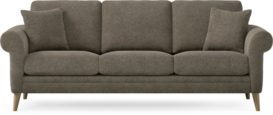 Eden - 3-sits soffa - Brun