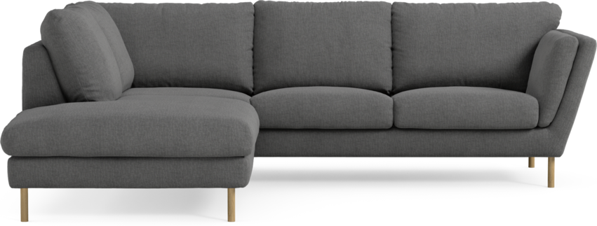 Madison Lux - 2-sits soffa med divan vänster - Grå