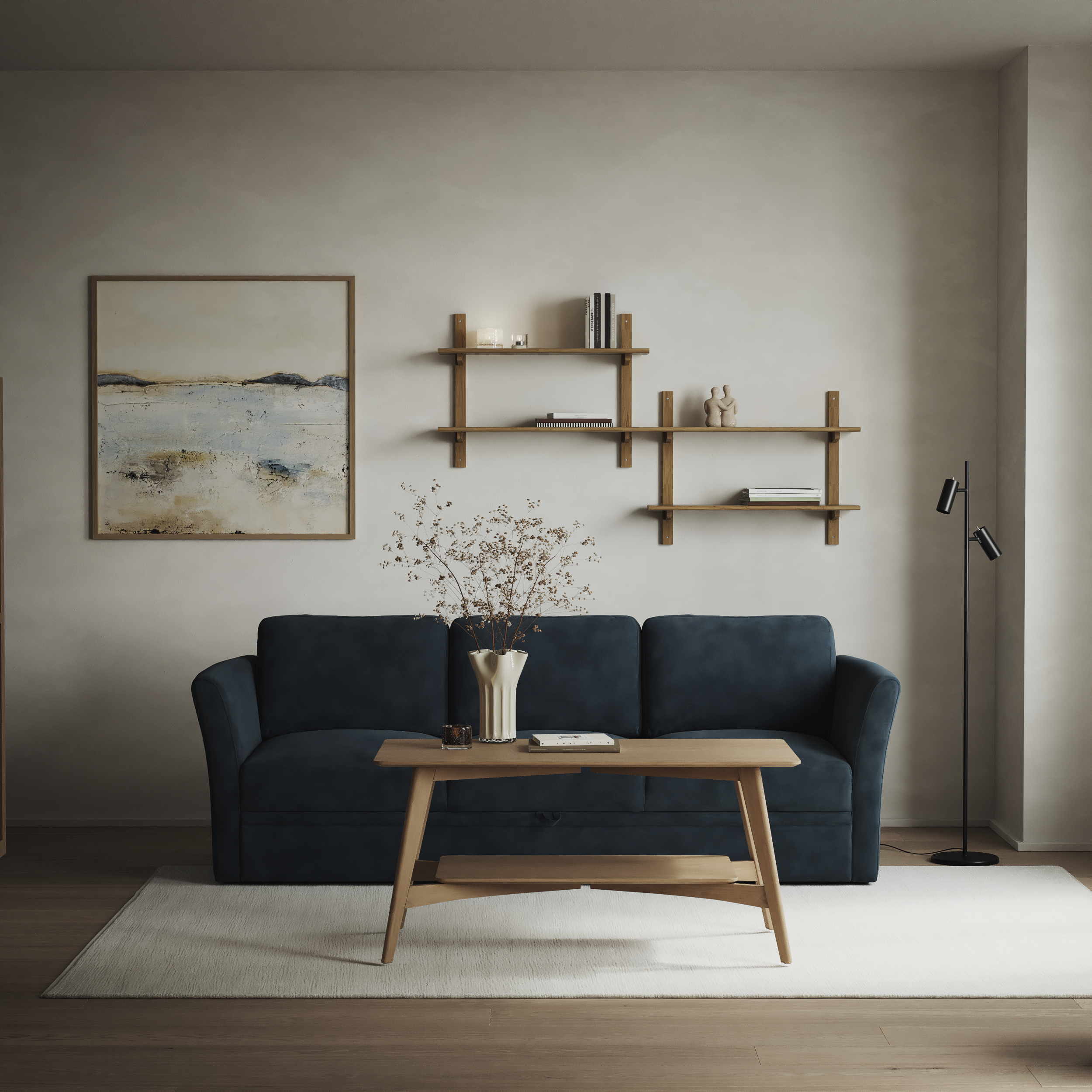 Öland - Bäddsoffa 3-sits, längsbäddad - inspiration