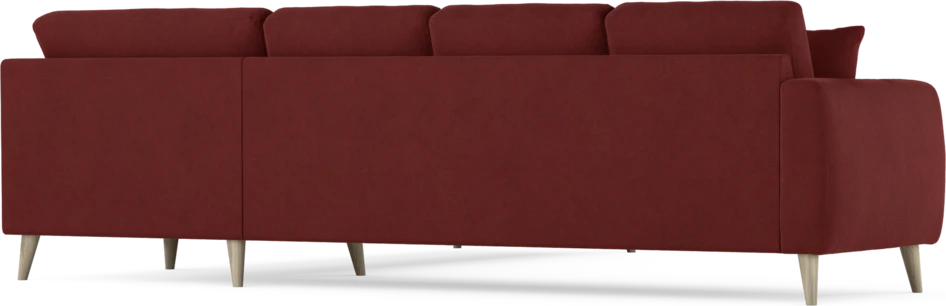 Eden - Hörnsoffa, 3+3-sits - Röd