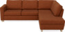 Friday - 2,5-sits soffa med divan höger - Orange