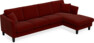 Eden - 3-sits soffa med schäslong - Röd