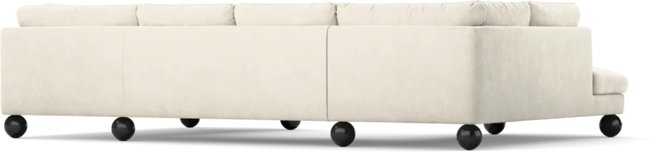 Madison Lux - 2-sits soffa med divan vänster och höger - Vit