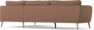 County - 2,5-sits soffa med divan höger - Orange