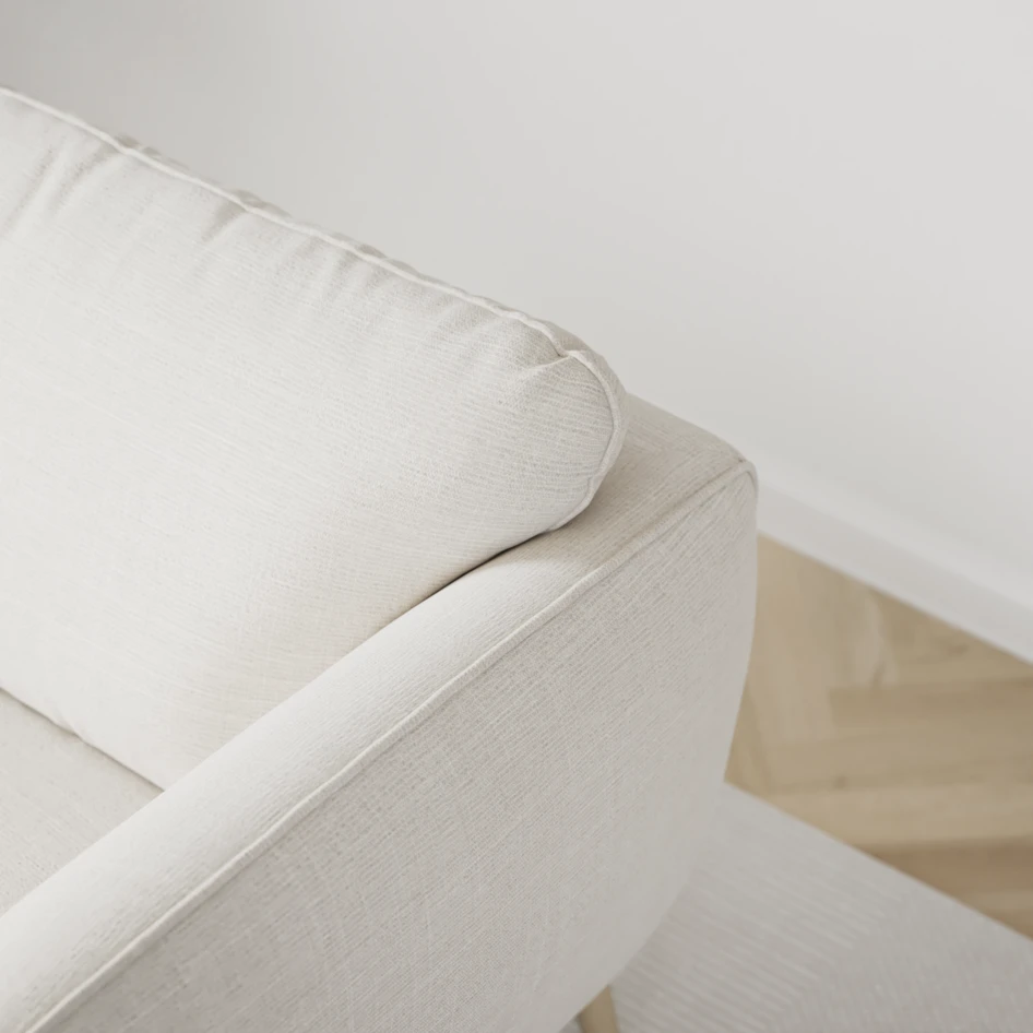 Madison Lux - Hörnsoffa 2+3-sits, hörn 2 - Vit