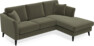 Eden - 2-sits soffa med schäslong - Brun