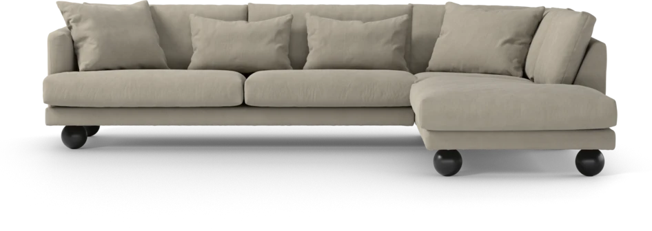Harper - 3-sits soffa med divan höger - Beige