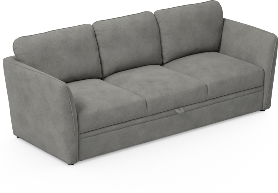 Öland - Bäddsoffa 3-sits, längsbäddad - Grå