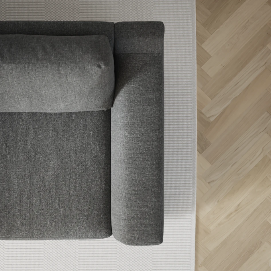 Friday - 2,5-sits soffa med divan vänster - Grå
