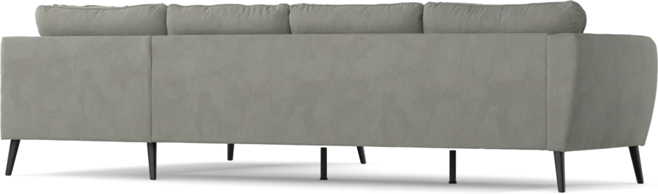 County - 3-sits soffa med divan höger - Grå