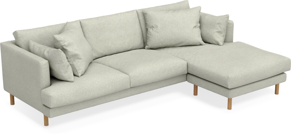 Harper - 4-sits med schäslong höger  - Beige