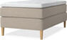 Delux Exclusive - Kontinentalsäng, enkelsäng 120 cm med bäddmadrass - Beige