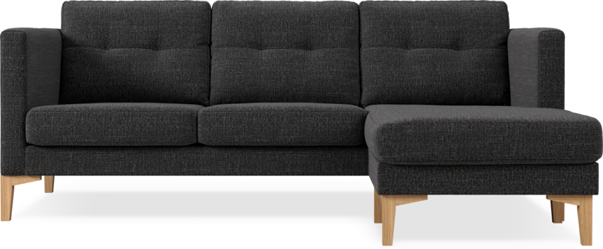 Rio - 3-sits soffa med schäslong höger - Grå