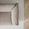 Cherrie - 3-sits soffa, hel dyna, fast klädsel - Beige