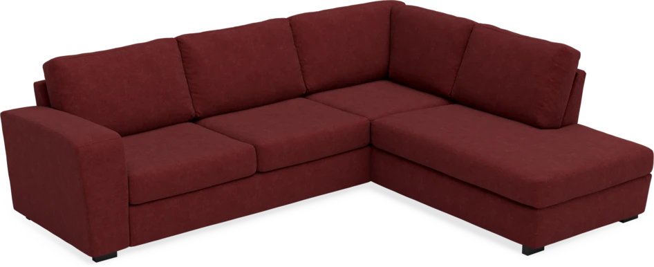 Friday - 2,5-sits soffa med divan höger - Rosa