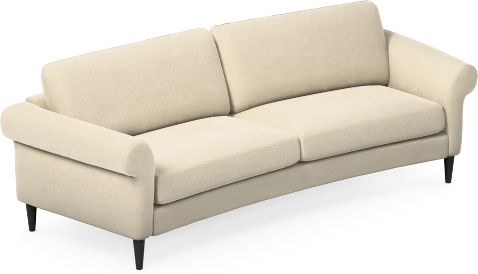 Bridge - 3-sits soffa svängd - Beige
