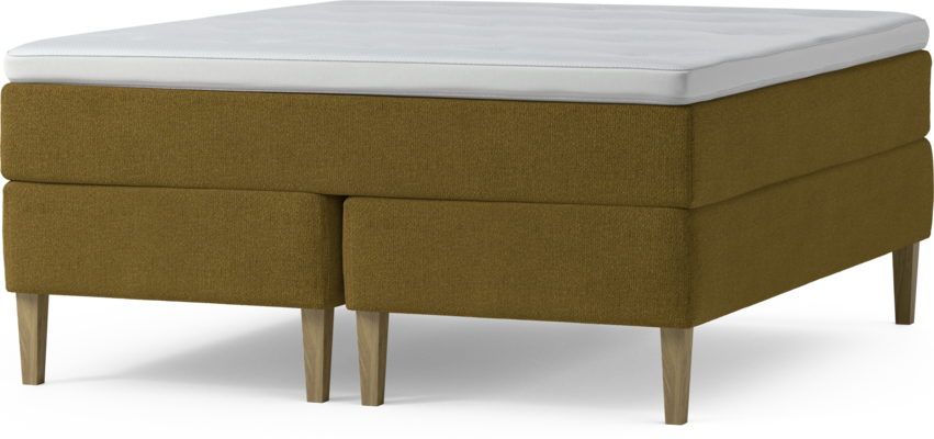 Delux Exclusive - Kontinentalsäng, dubbelsäng med bäddmadrass och sängben