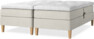 Delux Sense - Ställbar säng, dubbelsäng med bäddmadrass - Beige