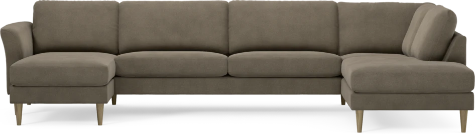 Bridge - 3-sits soffa med schäslong vänster och divan höger - Beige