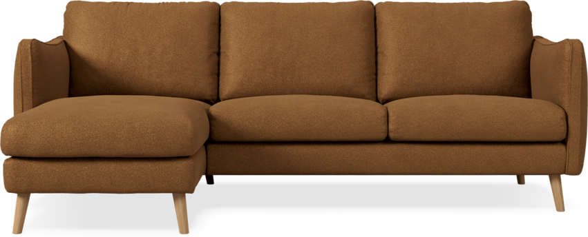 Madison Lux - 2-sits soffa med schäslong vänster - Brun