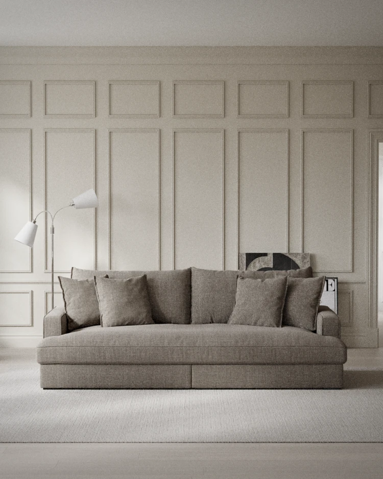 Rossi - 3-sits soffa, hel dyna - inspiration