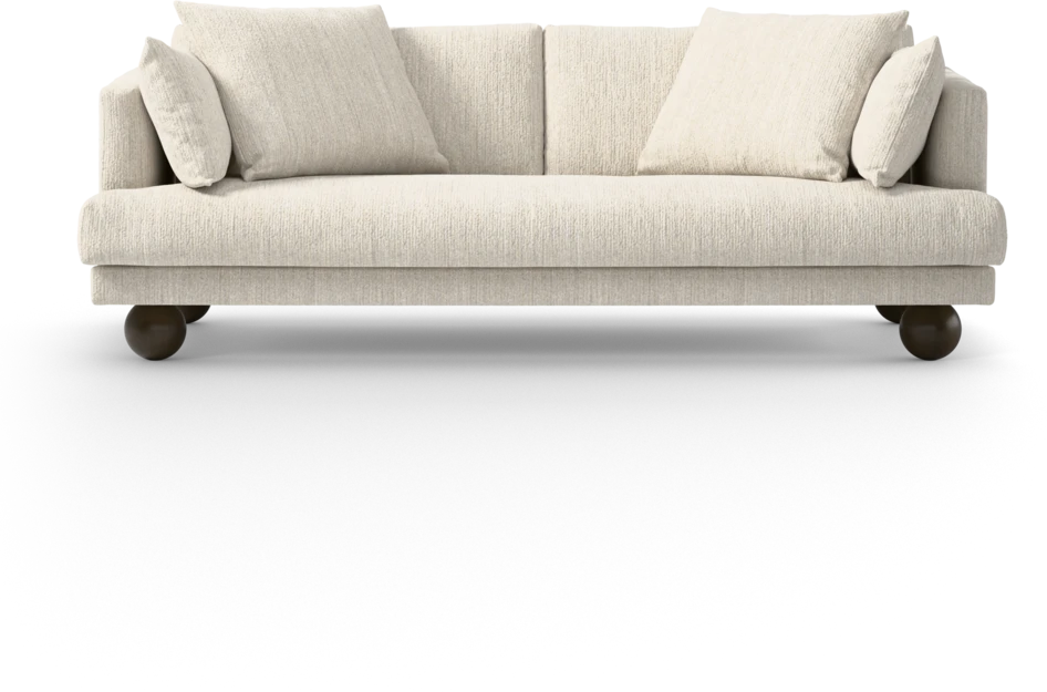Harper - 3-sits soffa, hel dyna - Vit