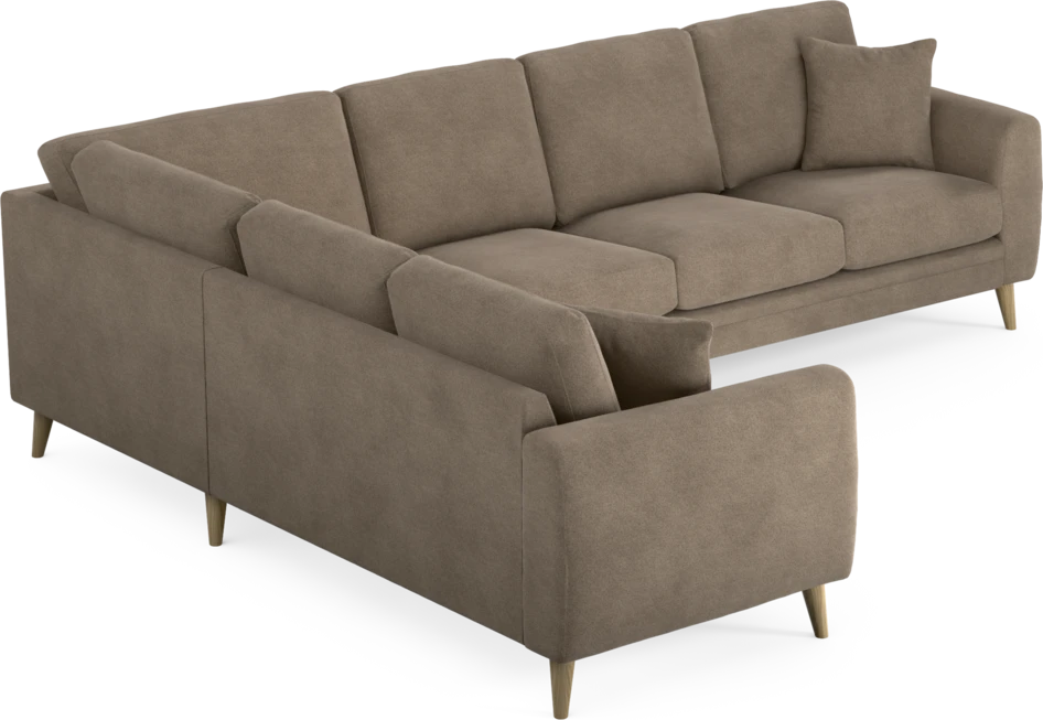 Eden - Hörnsoffa, 2+3-sits - Brun