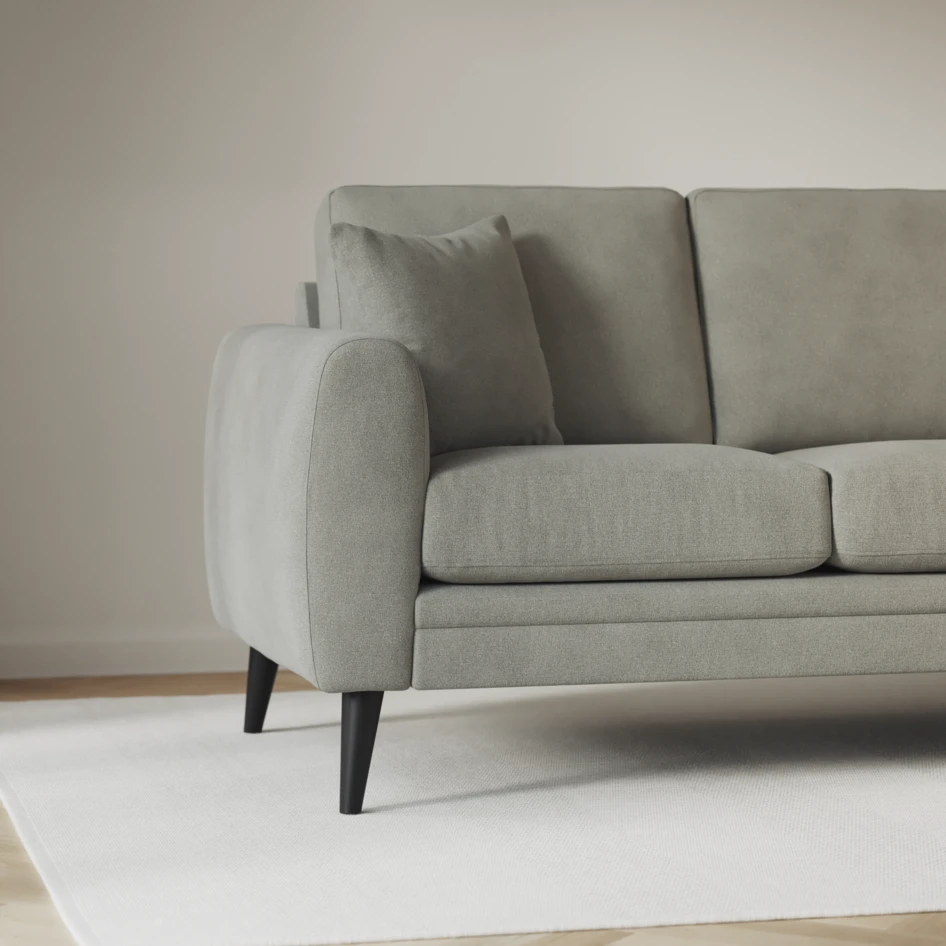 Eden - 3-sits soffa med divan vänster och schäslong höger - Grå