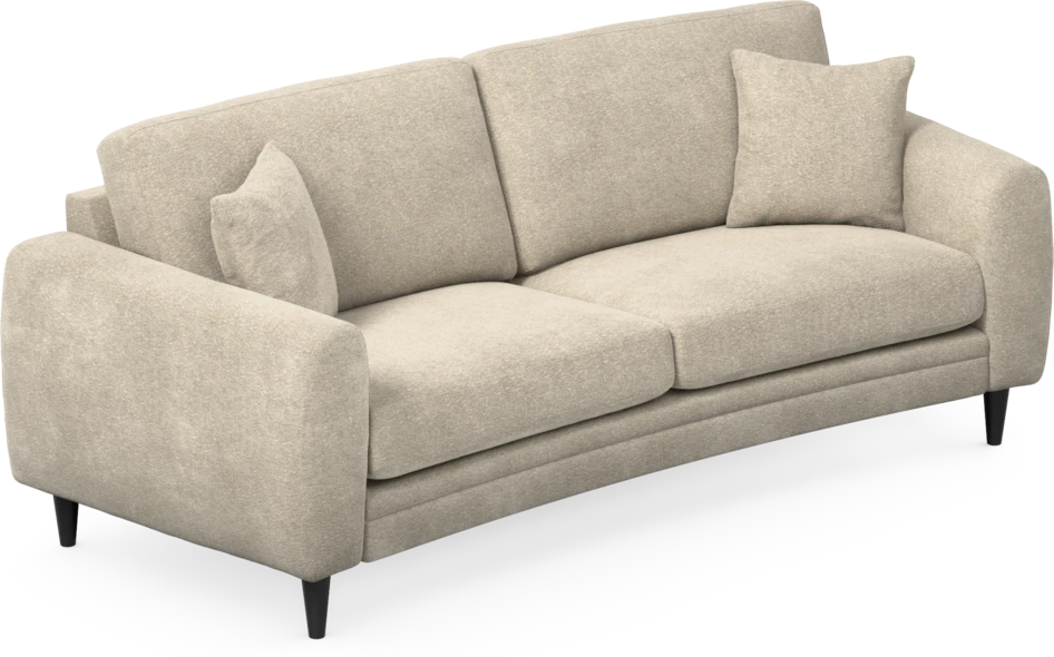 Eden - 2,5-sits soffa svängd - Beige