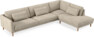 Willow - 4-sits soffa med divan höger, fast klädsel - Beige