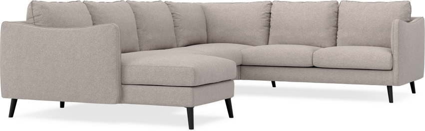 Madison - Hörnsoffa med schäslong vänster - Beige