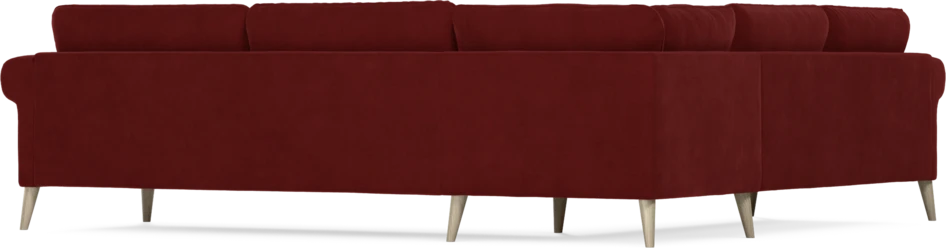 Bridge - Hörnsoffa, 2+3-sits - Röd