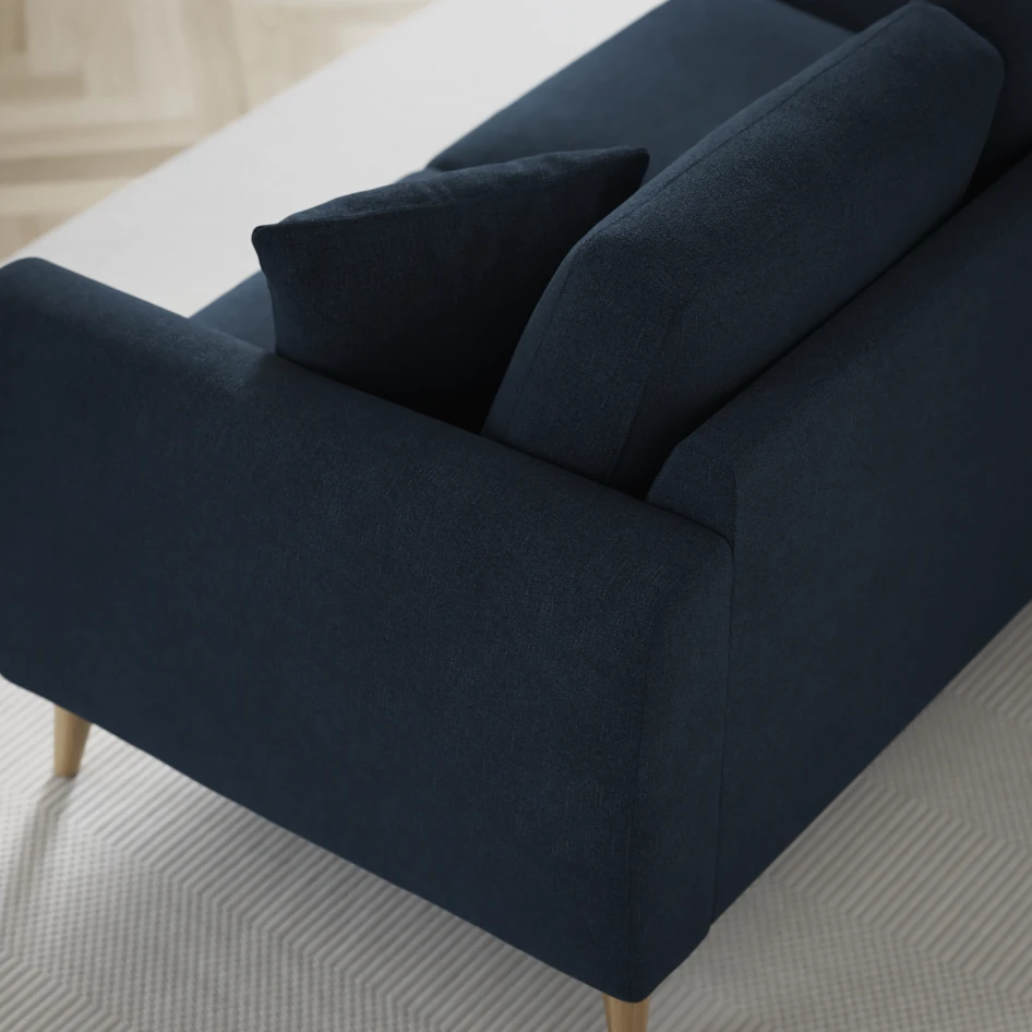 Eden - 2,5-sits soffa svängd - Blå