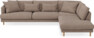 Harper - 3-sits soffa med divan höger - Brun