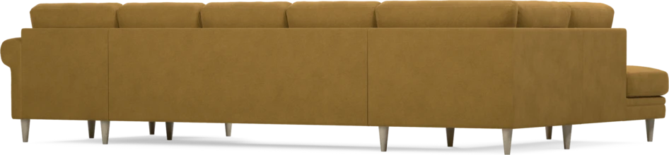 Eden - 3-sits soffa med divan vänster och schäslong höger - Gul