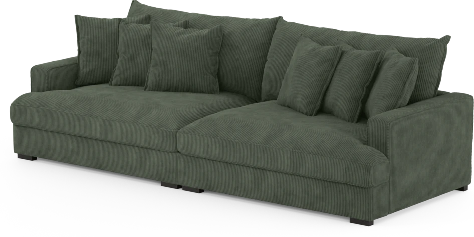Rossi - 4-sits soffa - Grön